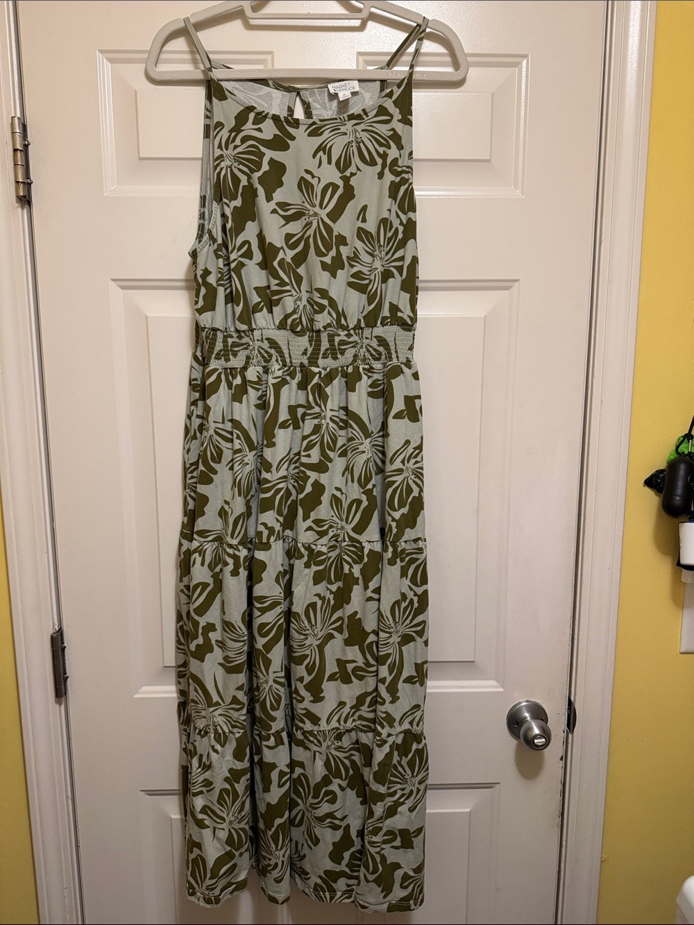 Market & Spruce Olive Floral Maxi Dress 2XL or XXL great condition green floral